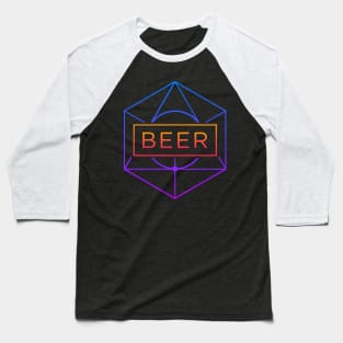 BEER – Trippy Retro Sacred Geometry Baseball T-Shirt